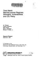 Cover of: Third World Marxist-Leninist Regimes: Strengths, Vulnerabilities and U.S. Policies (Ifpa Special Reports, No 3)