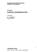 Cover of: Pharmacology (Proceedings of the Sixth International Congress of Pharmacology ; v. 5)