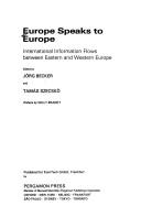 Cover of: Europe speaks to Europe by edited by Jörg Becker and Tamás Szecskö.
