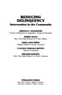 Cover of: Reducing Delinquency by Arnold P. Goldstein, Arnold P. Goldstein