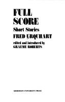 Cover of: Full score: short stories