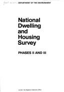 Cover of: National Dwelling and Housing Survey by Dept.of Environment