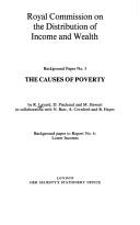 Cover of: The causes of poverty