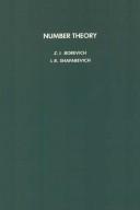 Cover of: Number Theory (Pure and Applied Mathematics) by Z. I. Borevich, I. R. Shafarevich