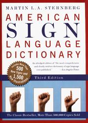 Cover of: American Sign Language dictionary by Martin L. A. Sternberg