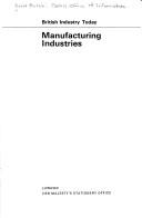 Cover of: Manufacturing industries