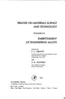 Cover of: Embrittlement of engineering alloys by edited by C.L. Briant and S.K. Banerji.