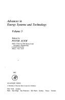 Cover of: Advances in Energy Systems & Technology by Peter L. Auer