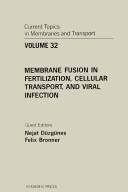 Cover of: Membrane fusion in fertilization, cellular transport, and viral infection by guest editors, Nejat Düzgüneş, Felix Bronner.