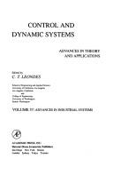 Cover of: Control and dynamic systems: advances in theory and applications