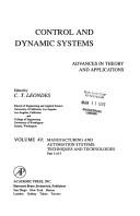 Cover of: Control and Dynamic Systems: Advances in Theory and Applications : Manufacturing and Automation Systems  by Cornelius T. Leondes