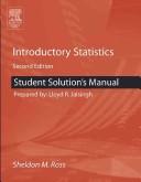 Cover of: Student Solutions Manual for Introductory Statistics, Second Edition by Sheldon M. Ross