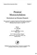 Cover of: Petaloid monocotyledons by editors, C. D. Brickell, D. F. Cutler, and Mary Gregory.