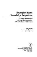 Cover of: Exemplar-based knowledge acquisition by Ray Bareiss