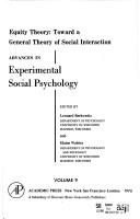 Cover of: Advances in Experimental Social Psychology (Advances in experimental social psychology)