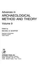 Cover of: Advances in Archaeological Method and Theory by Michael B. Schiffer, Michael B. Schiffer