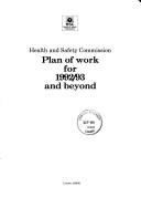 Cover of: Plan of work for 1992/93 and beyond