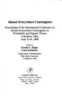 Cover of: Almost Everywhere Convergence: Proceedings of the International Conference on Almost Everywhere Convergence in Probability and Ergodic Theory Columbu