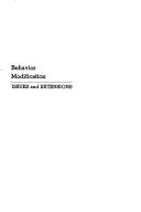 Cover of: Behavior modification; issues and extensions.