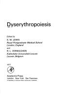 Cover of: Diserythropoiesis by 