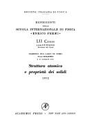 cover of Atomic Structure and Properties of Solids (Italian Physical Society)
