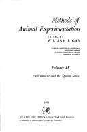 Cover of: Methods of animal experimentation by edited by William I. Gay.