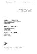 Cover of: Lysozyme: [proceedings]