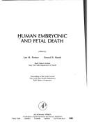 Cover of: Human Embryonic and Foetal Death