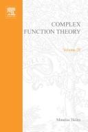 Cover of: Complex Function Theory (Pure & Applied Mathematics)