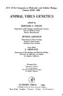 Cover of: Animal virus genetics