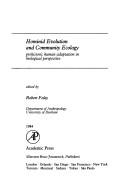 Cover of: Hominid evolution and community ecology by Robert Foley
