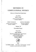 Cover of: Methods in Computational Physics (Methods in computational physics ; v. 16) | 