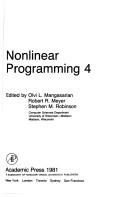 Cover of: Nonlinear programming 4