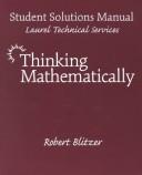 Cover of: Thinking Mathematically by Robert Blitzer