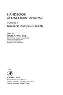 Cover of: Handbook of Discourse Analysis by Teun A. van Dijk