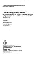 Cover of: Confronting social issues: applications of social psychology