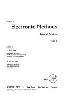 Front cover of Electronic Methods (Methods of Experimental Physics) by Unknown
