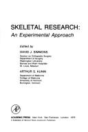 Cover of: Skeletal research: an experimental approach