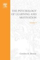 Cover of: Psychology of Learning and Motivation by G. Bower