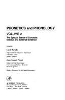 Cover of: Phonetics and Phonology: The Special Status of Coronals : Internal and External Evidence (Phonetics and Phonology, Vol. 2)