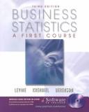 Cover of: Business Statistics: A First Course with CDROM