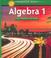 Cover of: Algebra 1 (California Edition)