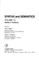 Syntax and Semantics by Paul Hopper