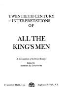 Cover of: Twentieth century interpretations of All the king's men by edited by Robert H. Chambers.