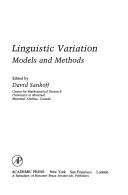 Cover of: Linguistic variation by edited by David Sankoff.