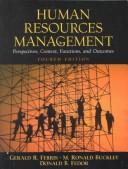 Cover of: Human Resources Management: Perspectives, Context, Functions, and Outcomes (4th Edition)