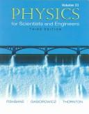 Cover of: Physics for scientists and engineers