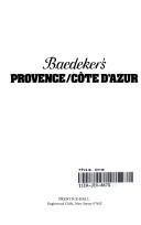 Cover of: Baedeker's Provence/Cote D'Azur by Jarrold Baedeker, Karl Baedeker (Firm)