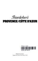 Cover of: Baedeker's Provence/Cote D'Azur by Jarrold Baedeker, Karl Baedeker (Firm), Jarrold Baedeker, Karl Baedeker (Firm)