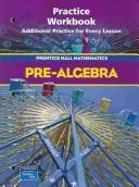 Cover of: Pre-Algebra (Prentice Hall Mathematics)